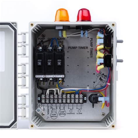 electrical box for septic system|septic control panel parts.